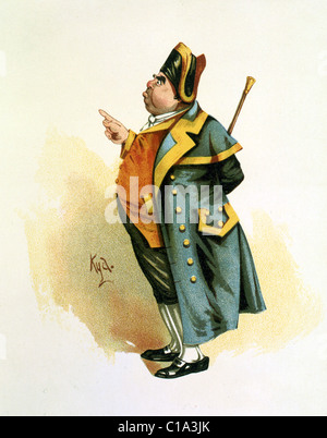 Herr Bumble aus dem Roman Oliver Twist Stockfoto