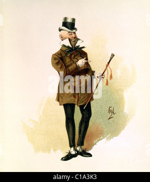 Herrn Micawber aus dem Roman David Copperfield Stockfoto