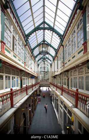 Die Burg Arcade Cardiff South Wales UK Stockfoto