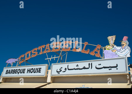 Costabella Grill Haus Restaurant am Strand Agadir Marokko-Südafrika Souss Stockfoto