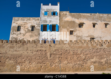 Boulevard Moulay Youssef Straße außerhalb der Mauern der Altstadt Medina Essaouira zentralen Marokko in Nordafrika Stockfoto