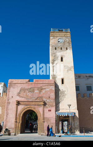 Tor nach Medina der alten Stadt Essaouira zentralen Marokko in Nordafrika Stockfoto