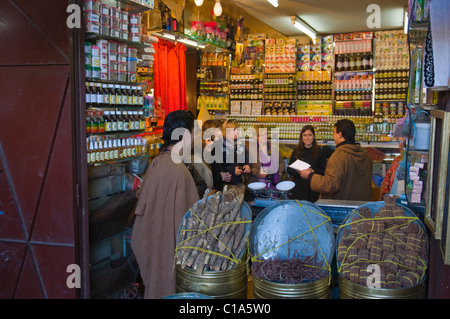 Reisegruppe in Marche el Mellah das jüdische Viertel Markt Marrakesch zentralen Marokko Afrika Stockfoto