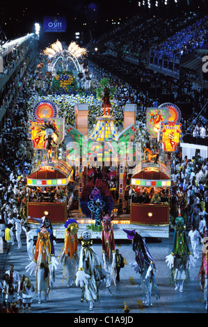 Brasilien, Rio De Janeiro Karneval an die Sambodrome, Academicos Rio Grande-Schule Stockfoto