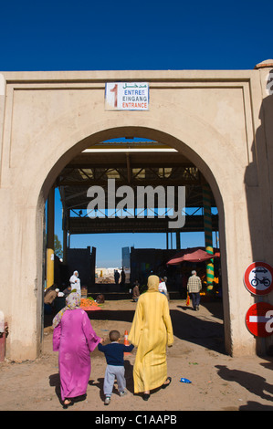 Gastfamilie in Suq Al-Markt Agadir Marokko-Südafrika Souss hatte Stockfoto