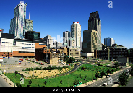 Kanada, Quebec, Montreal, Gemeinschaftsgarten in Innenstadt Stockfoto