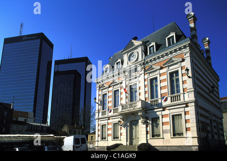 Frankreich, Seine-Saint-Denis, Bagnolet Rathaus in der Nähe der Gondi-towers Stockfoto