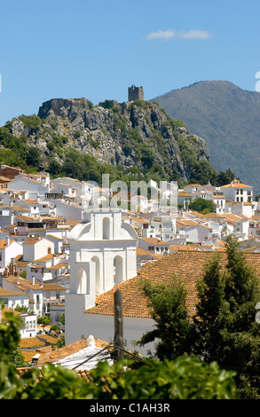 Gaucín Dorf in den Bergen von Andalusien in Südspanien Stockfoto