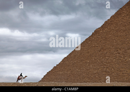 Pyramide von Gizeh, Nordafrika El Giza, Ägypten Stockfoto