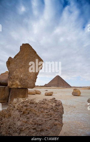 Pyramide von Gizeh, Nordafrika El Giza, Ägypten Stockfoto