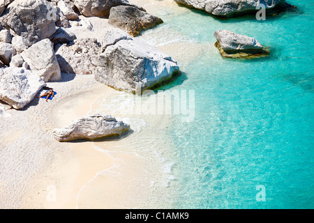 Cala Goloritzè Strand, Baunei (OG), Sardinien, Italien, Europa Stockfoto