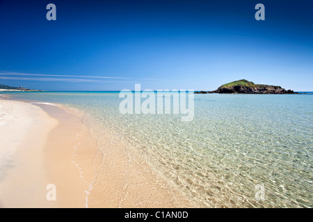 Strand Spiaggia Su Giudeu, Chia, Domus De Maria (CA), Sardinien, Italien Stockfoto