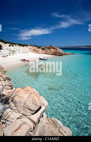 Cala Ciaccaro, Cala Soraia, Isola di Spargi Island, La Maddalena (OT), Arcipelago della Maddalena, Sardinien, Italien, Europa Stockfoto