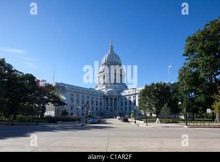 Kapitol von Wisconsin, Madison, Wisconsin, USA Stockfoto