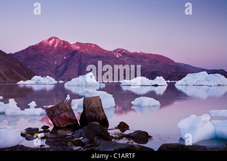 Landschaft in der Nähe Inneruulalik Hof, Süd-Grönland Stockfoto