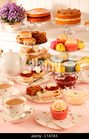 BRITISCHER AFTERNOON TEA Stockfoto