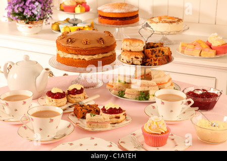 BRITISCHER AFTERNOON TEA Stockfoto