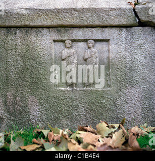 Antike Skulptur im Topkapi Palast in Sultanahmet in Istanbul in der Türkei im Nahen Osten Asien. Kunst Geschichte Byzantinische historischen Stein Reisen Stockfoto