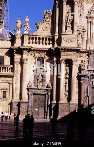 Spanien, Murcie, Plaza Cardenal Belluga Kathedrale Stockfoto