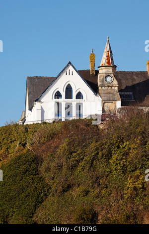Das Schulhaus, Port Isaac, Cornwall. Einstellung für die Fernsehserie "Doc Martin" als Portwenn Stockfoto