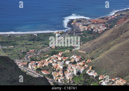 La Calera und La Playa, Valle Gran Rey, La Gomera, Spanien Stockfoto