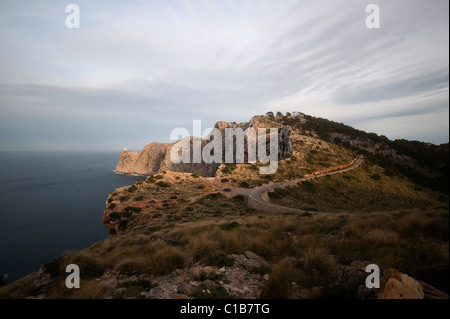 Vview von Punta Tomas Cap de Formentor mit Leuchtturm, Mallorca, Spanien Stockfoto