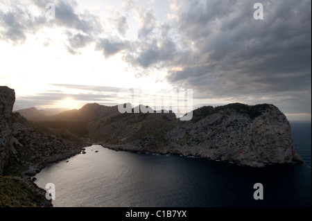 Blick vom Cap de Formentor zum Cap de Catalunya, Mallorca, Spanien, 2011 Stockfoto