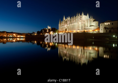 ES - MALLORCA: La Seu Kathedrale von Palma De Mallorca, Spanien Stockfoto