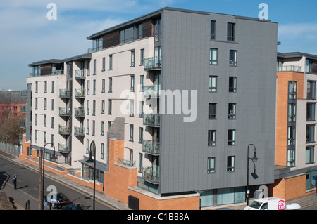 360 Wohnungen in Castlefield, Manchester. Stockfoto