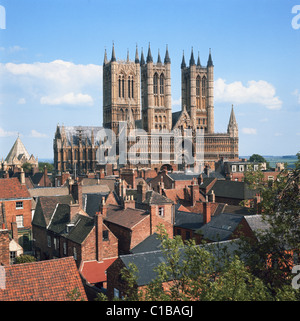 Lincoln Cathedral, Lincolnshire, East Midlands, England, Vereinigtes Königreich, GB Stockfoto