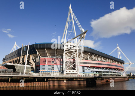 Fürstentum Stadion Welsh national Fußball und Rugby Veranstaltungsort. Cardiff (Caerdydd), Glamorgan, South Wales, UK, Großbritannien. Stockfoto
