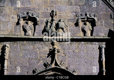 Frankreich, Finistere, Roscoff Stadt geformt Karavelle ex Voto auf der Hall of Notre-Dame von Kroaz Batz Stockfoto