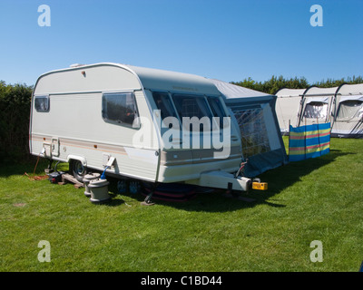 Caravaning-Urlaub in Nord-Devon Stockfoto