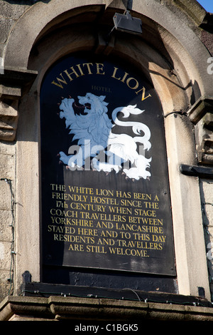 White Lion Hotel, Hebden Bridge, Calderdale, West Yorkshire, England UK Stockfoto