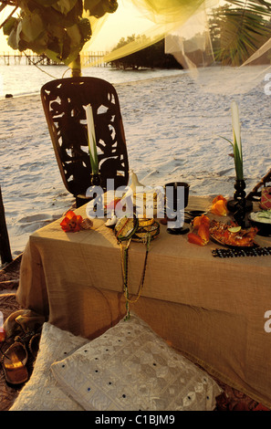 Tansania, Sansibar-Archipel, Pemba Island, Strand vor Fundu Lagoon resort Stockfoto