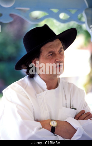 Frankreich, Haute Savoie Annecy See, Küchenchef Marc Veyrat Stockfoto