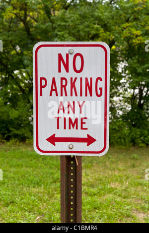 Kein Parkplatz-Schild Stockfoto