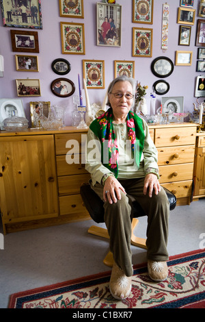 Heim für ältere Menschen, Narsaq, Süd-Grönland Stockfoto