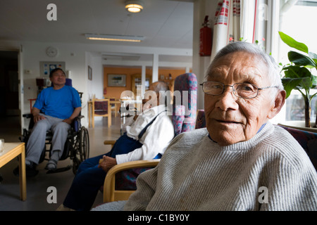 Heim für ältere Menschen, Narsaq, Süd-Grönland Stockfoto