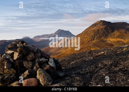 Berge in das Plateau oberhalb von Narsaq, Süd-Grönland. Stockfoto