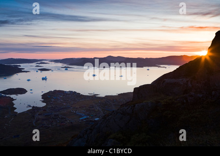 Der Fjord außerhalb Narsaq, Süd-Grönland. Stockfoto