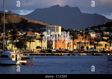 Kapverdische Inseln, Insel São Vicente, Mindelo bay Stockfoto
