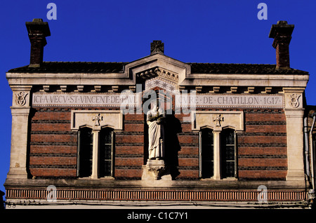 Frankreich, Ain, Dombes Region, Chatillon Sur Chalaronne, Saint Vincent de Paul-Haus Stockfoto