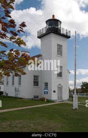 Sand Point Lighthouse Escanaba, Michigan auf der oberen Halbinsel Stockfoto