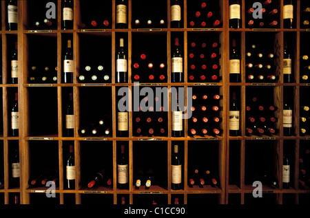 Frankreich, Gironde, Bouliac, Saint James hoteleigenen Weinkeller Stockfoto