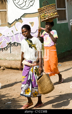 Alte steinerne Stadt Szene, Malindi, Kenia Stockfoto