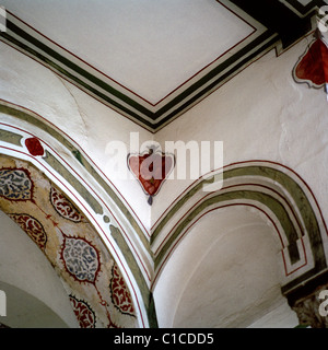 Architektonische Details der Topkapi Palast in Sultanahmet in Istanbul in der Türkei im Nahen Osten Asien. Architektur Gebäude Decke Dach Design Art Stockfoto