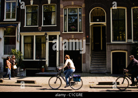 Schmalste Haus in Amsterdam Stockfoto