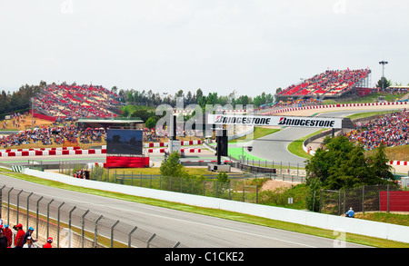Autodrom "Catalunya Montmello" vor Beginn der Phase des Rennens am 9. Mai 2010 in Barcelona, Spanien Stockfoto
