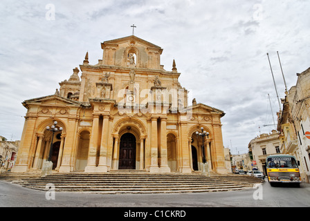 Heiligen Nikolaus von Bari Pfarrkirche - Siggiewi, Malta Stockfoto